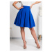 Modrá áčková mini sukně