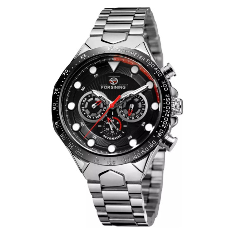 FORSINING pánské automatické hodinky Manful M4T5 Stříbrné