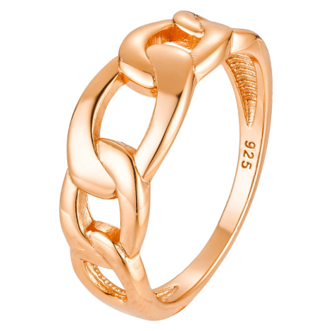 OLIVIE Stříbrný prsten ŘETĚZ ROSE 8847