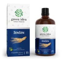 Green idea Ženšen - bezlihová tinktura 100 ml