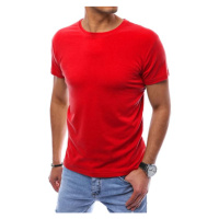 Červené pánské triko s krátkým rukávem