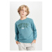 DEFACTO Boy's Crew Neck Printed Sweatshirt