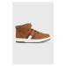Dětské sneakers boty Tommy Hilfiger hnědá barva