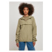 Dámská bunda  // Urban Classics Ladies Recycled Basic Pull Over Jacket khaki