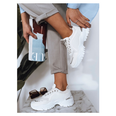 Bílé sneakersy na platformě LIZZE Bílá BASIC