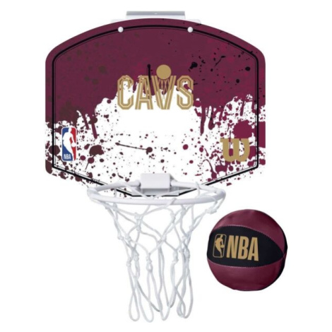 Wilson NBA TEAM MINI HOOP CLE CAVS Mini basketbalový koš, vínová, velikost