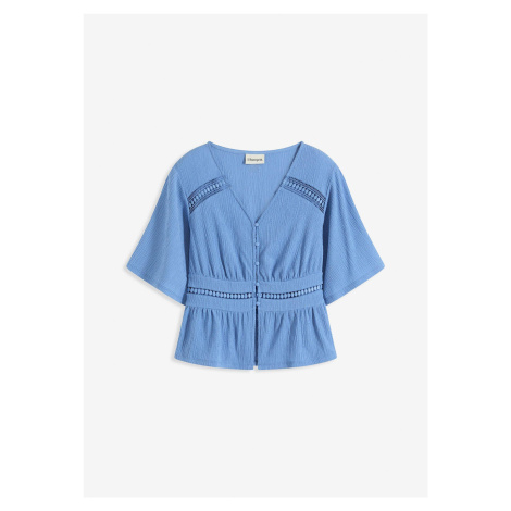 Tunikové tričko s krajkou Bonprix