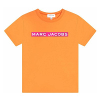 Dětské bavlněné tričko Marc Jacobs oranžová barva