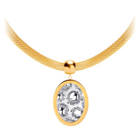 Preciosa Ocelový náhrdelník s třpytivým přívěskem Idared 7360Y00