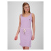 Světle fialové dámské krátké šaty se zavazováním Alife and Kickin Jennifer