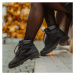 Vasky Farm Low Black - Dámské kožené kotníkové boty černé, se zateplením - zimní obuv Flexiko če
