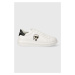Kožené sneakers boty Karl Lagerfeld KAPRI MENS bílá barva, KL52530N
