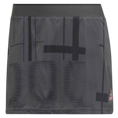 adidas CLUB Dámská tenisová sukně, tmavě šedá, velikost