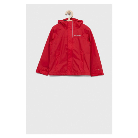 Dětská bunda Columbia Watertight Jacket červená barva