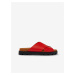 Červené dámské kožené pantofle Camper