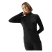 Dámská turistická mikina se zipem 4F SWEATSHIRT FNK-4FWSS24TFSWF316-21S-BLACK