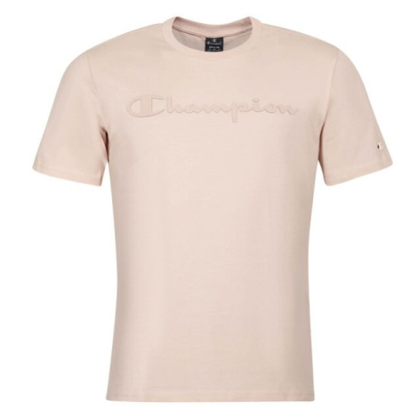 Champion CREWNECK LOGO T-SHIRT Pánské tričko, růžová, velikost