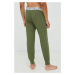 Kalhoty Polo Ralph Lauren pánské, zelená barva, hladké