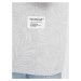 Ombre Clothing Šedé tričko potisk palmové listy V2 TSFP-0182