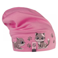Bavlněná čepice Dráče - Pepe 27, světle růžová, kočky Barva: Růžová