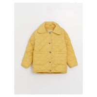 LC Waikiki Shirt Collar Quilted Girls' Coat