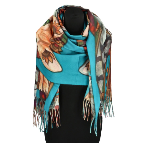 Módní dámská šála Winifre, kočka modrá