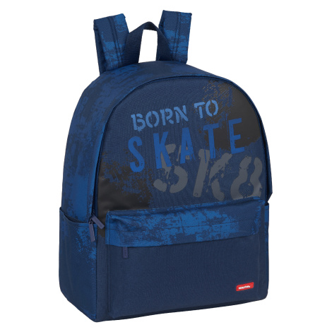 SAFTA školní jednokomorový batoh 14.1" Skate - modrý / 16L