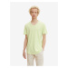 Světle zelené pánské basic tričko Tom Tailor Denim