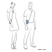 Beagles Modrá voděodolná kabelka na mobil „Trendy“