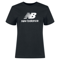 New Balance Tričko s logem Sport Essentials Jersey Stacked Dámské tričko černá