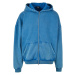 Heavy Sand Washed 90's Zip Hoody - royal