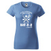 DOBRÝ TRIKO Dámské tričko s potiskem BAR-B-Q Barva: Azurová modrá
