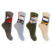 Chlapecké flísové ponožky Aura.Via - GFB9120, khaki/ béžová/ sv. modrá/ antracit Barva: Mix bare