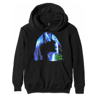 Billie Eilish mikina, Neon Shadow Blue Hoodie Black, pánská