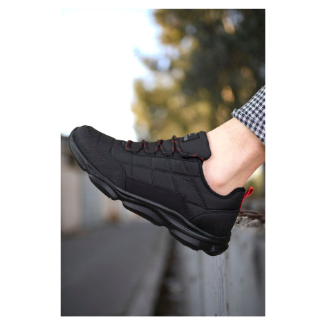 Riccon Black Red Men's Sneakers 00121310