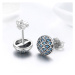 GRACE Silver Jewellery Stříbrné náušnice se zirkony Gladis, stříbro 925/1000 E-SCE239/60 Stříbrn