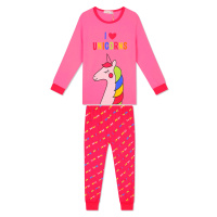 Dívčí pyžamo - KUGO MP1352, růžová Barva: Růžová