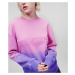 Mikina karl lagerfeld athleisure gradient sweatshirt fialová