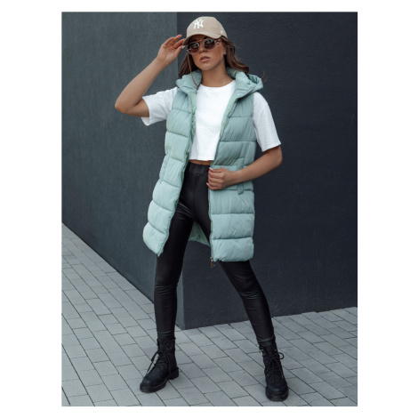 Kamizelka damska pikowana BRITA zielona Dstreet