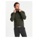 Pánský pletený rolák s viskózou - tmavě šedý V5 OM-SWTN-0127 Ombre Clothing