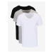Sada tří pánských triček pod košili v bílé, šedé a černé barvě Tommy Hilfiger