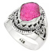 AutorskeSperky.com - Stříbrný prsten s rubínem - S2249