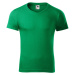 Malfini Slim fit V-NECK Pánské triko 146 středně zelená