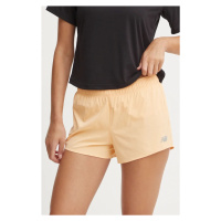 Běžecké šortky New Balance oranžová barva, medium waist, WS41286PAE