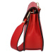 Luxusní dámská kožená kabelka April, červená