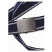 Tmavě modrý pánský látkový pásek Ombre Clothing A028