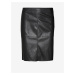 Černá dámská koženková sukně VERO MODA Olympia