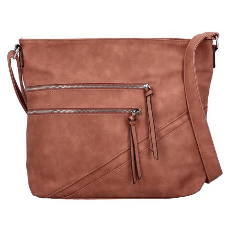 Stylová dámská crossbody Mandi, růžová Tessra