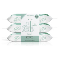 Naif Baby & Kids Plastic Free Wipes vlhčené ubrousky pro děti od narození 3x54 ks