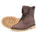 Vasky Farm High Dark Brown - Pánské kožené kotníkové boty hnědé, se zateplením - zimní obuv Flex